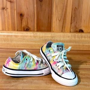 Converse All Star low-top kids little girl 11 tie dye